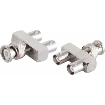 Adapteris ShiverPeaks 98820-2 Video/Audio Y kabelis 1 BNC vīrišķā uz 2 BNC sievišķajām