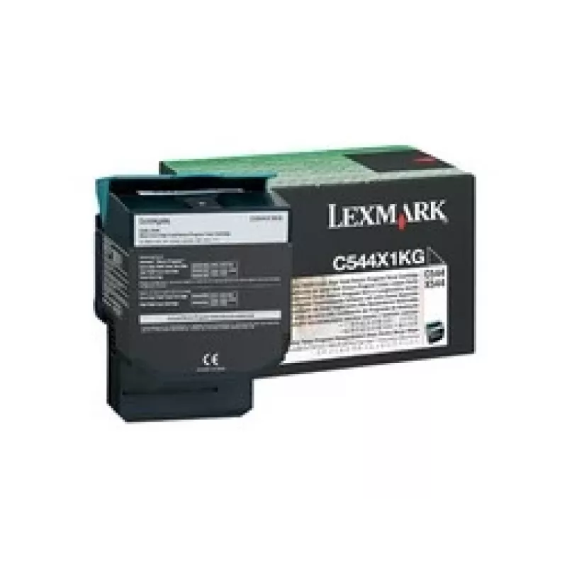 Lexmark C544X1KG - Melna tinte - priekš C544dn, C544dtn, C544dw, C544n, X544dn, X544dn RCS, X544dtn, X544dw, X544n