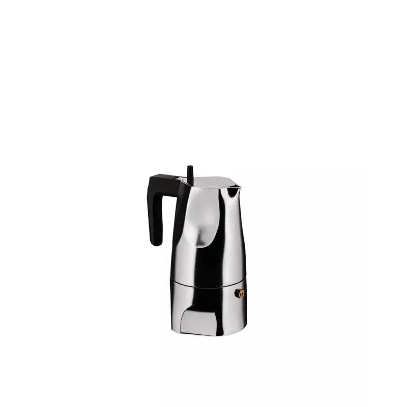 Alessi MT18/3 Espresso automāts Ossidiana, nerūsējošais tērauds, Alu, 3.5 x 18.5 x 40.5 cm