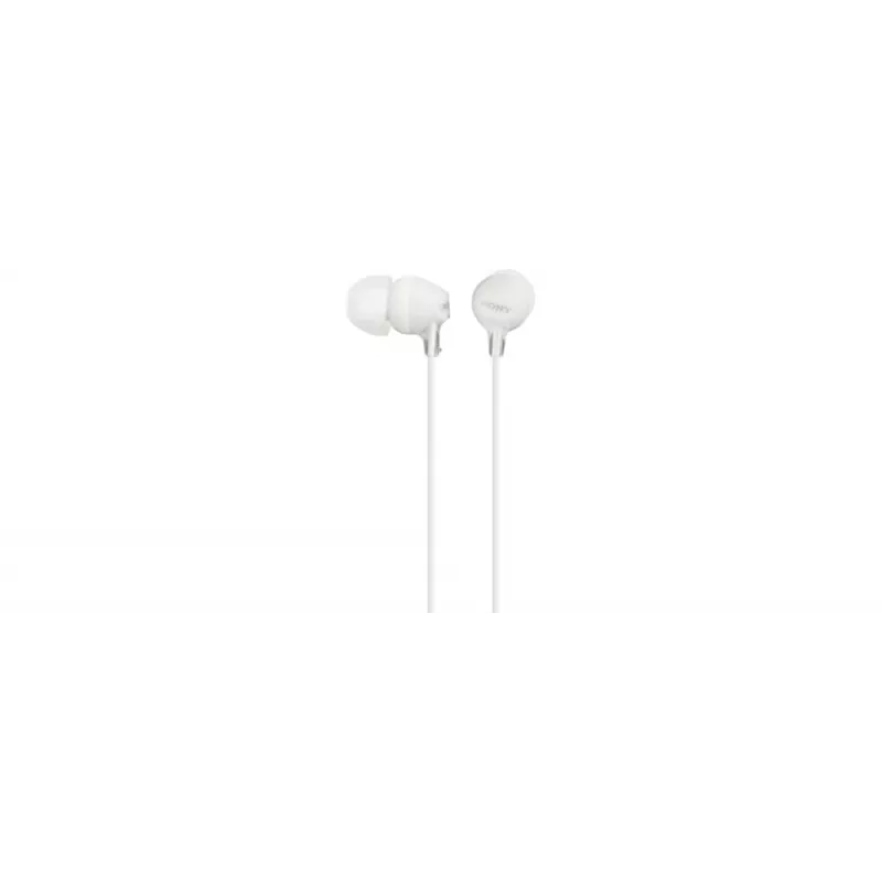 Sony MDR-EX15LP, vadu, 8 - 22000 Hz, mūzika, 3 g, austiņas, balta