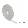 Āķa un cilpas stiprinājuma lente DELOCK 18276, pelēka, 13 mm x 5 m, 1 gab.