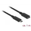 USB kabelis DeLOCK 85533 USB 3.2 Gen 1 1m USB C melns