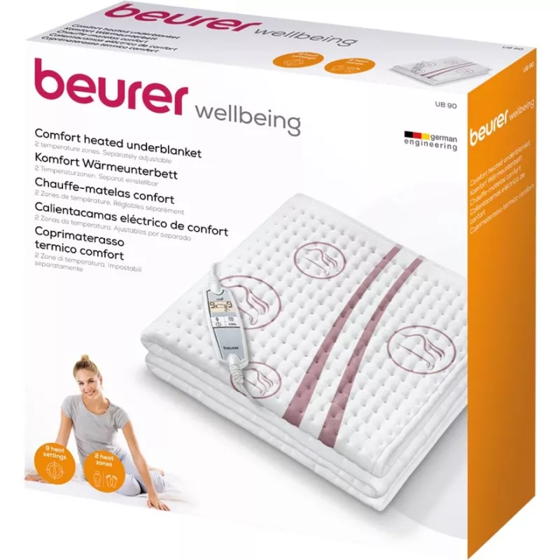 Beurer UB 90 apsildāms palags, 80 x 150 cm, balts