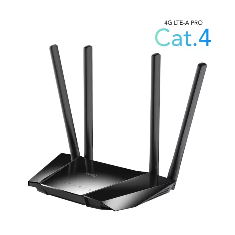 Cudy LT400 bezvadu maršrutētājs Fast Ethernet vienas joslas (2,4 GHz) 4G melns