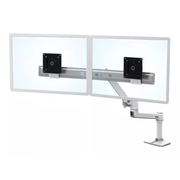 Galda stiprinājums Ergotron LX Series Dual Direct Arm 63.5 cm (25 collas) Balts