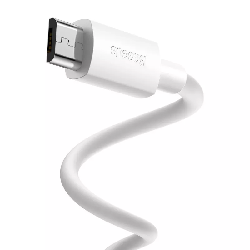USB A uz Micro‑USB B kabelis Baseus TZCAMZJ-02 1,5 m Balts