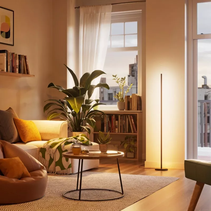 Stāvlampa Nanoleaf N7204K02-1FL 22W RGBW — regulējams RGB un noregulējams baltais apgaismojums