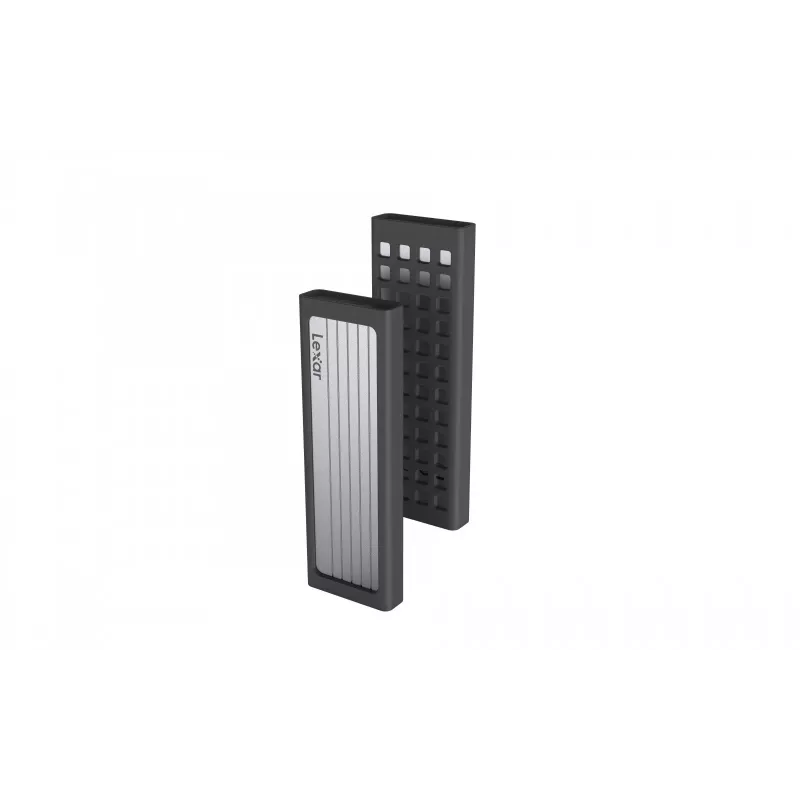 SSD korpuss Lexar E6 Silver M.2, PCIe, USB 3.2 Gen 2 (10 Gbit/s), USB-C, alumīnijs, viens M.2 līdz 4 TB