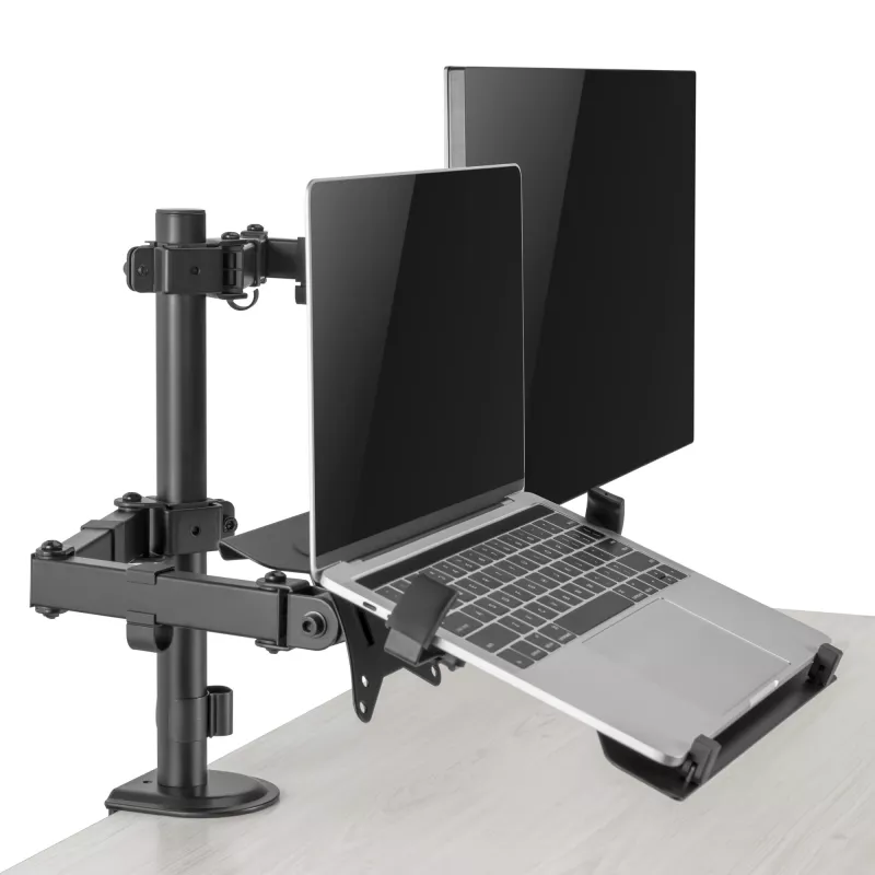 Monitora sienas stiprinājums SBOX LCD-LM01-2 13–27 collu ekrāniem, maks. slodze 12 kg, VESA 100x100