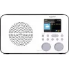 Interneta radio TECHNISAT VIOLA 2 C IR — Analogā & digitālā uztvērēja, DAB+/FM, Wi‑Fi, 3 W, 2,4 collu TFT, 3,5 mm, melns/baltss
