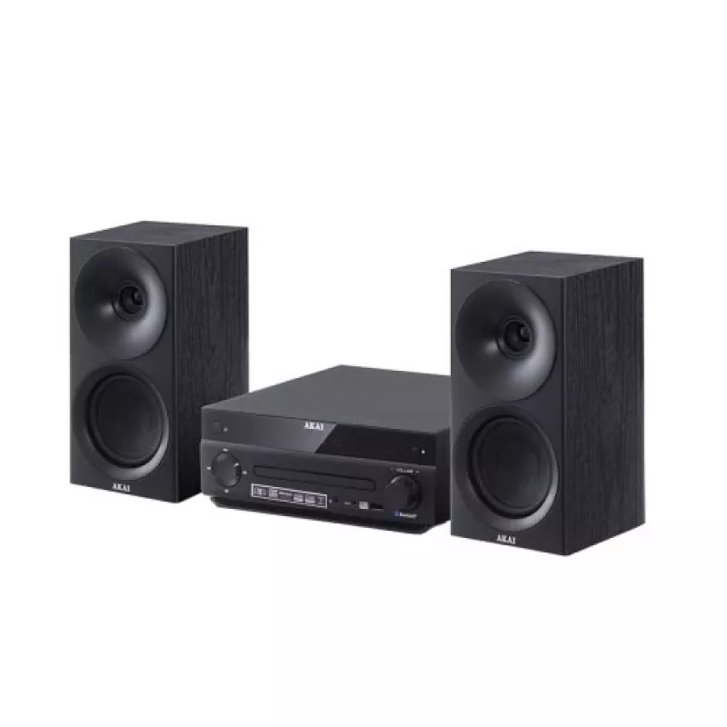 Audio sistēma AKAI AM-301 BK mūzikas centrs — kompakta mājas audio iekārta