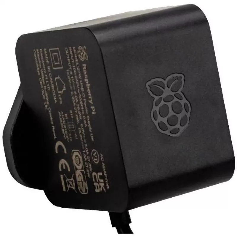 Strāvas adapteris Raspberry SC1408 (modelis RPI5NT5AB) — saderīgs ar Raspberry Pi ierīcēm