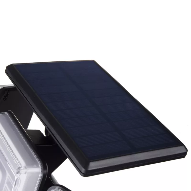 Maclean IP65 saules LED lampa ar kustības un krēslas sensoru IP65 4W 320lm 4000K Li-ion 1200 mAh 3 darbības režīmi prožektors drošībai dārzam ieejai HQ