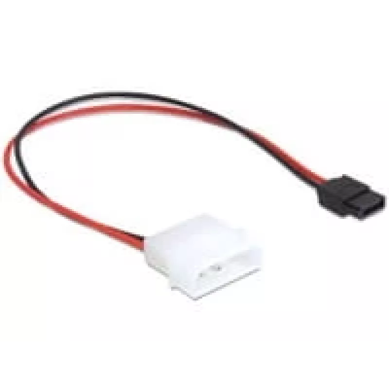 Delock strāvas kabelis Molex 4 kontaktu spraudnis uz plāns SATA 6 kontaktu ligzdu 24 cm