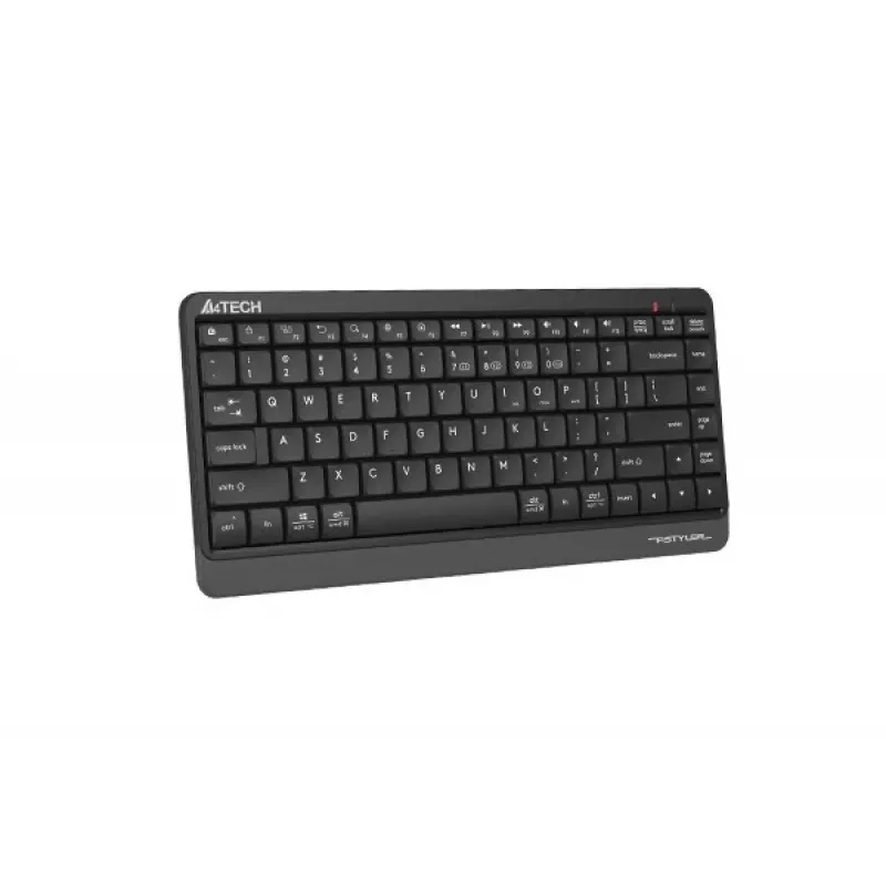 Bezvadu tastatūra A4Tech FSTYLER FBK11 2.4GHz Bluetooth pelēka - kompakts izkārtojums, bezvadu divrežīmu