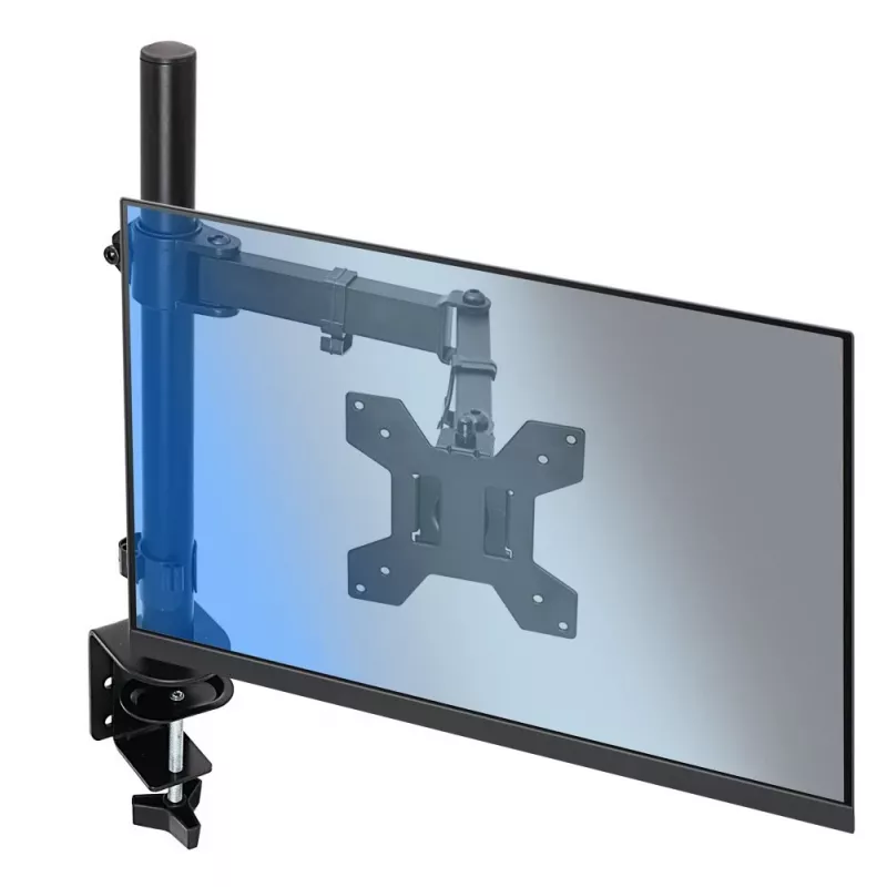 Monitora galda statīvs ESPERANZA ERW017 10–27 collu ekrāniem, līdz 8 kg, galda skava, VESA 75x75–100x100