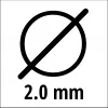 Trimmera griešanas aukla EINHELL Super Cut Line 2.0 mm, modelis 3436653, 2.0 mm diametrs