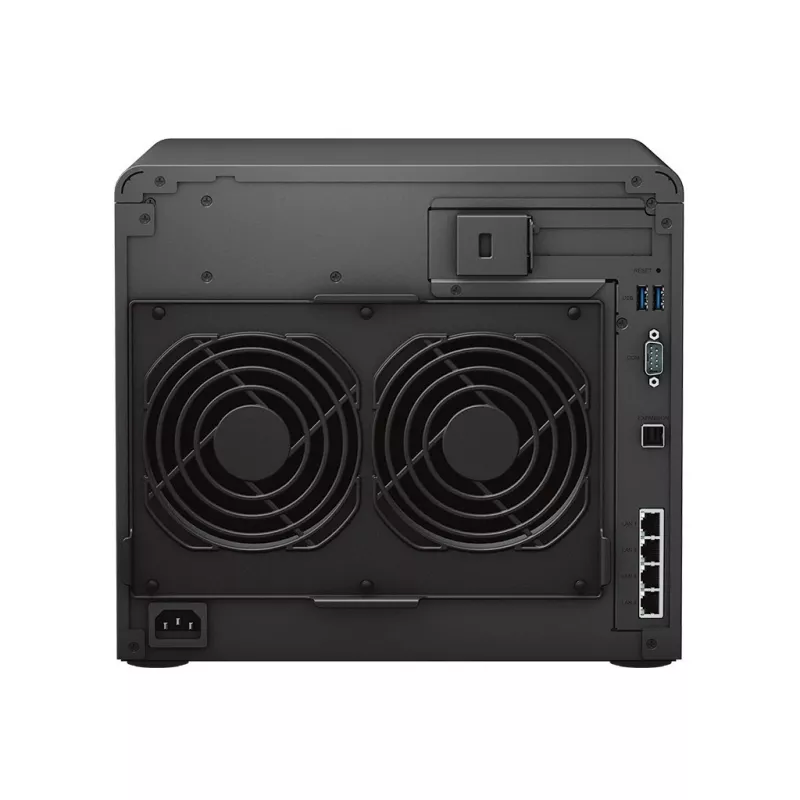 NAS Synology DS2422+; Tornis; 12x (3.5 SATA HDD/2.5 SATA HDD/2.5 SATA SSD); AMD Ryzen V1500B;,4 GB DDR4 (maks. 32GB),4 x 1GbE RJ-45