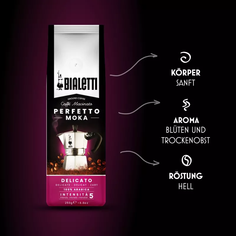 Malta kafija Bialetti Perfetto Moka Delicato 250 g