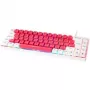 GAMIAC TKL69G SF spēļu tastatūra, Kailh Sarkans - balta/sarkana