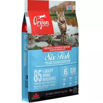 ORIJEN Six Fish Cat - sausā kaķu barība - 5,4kg