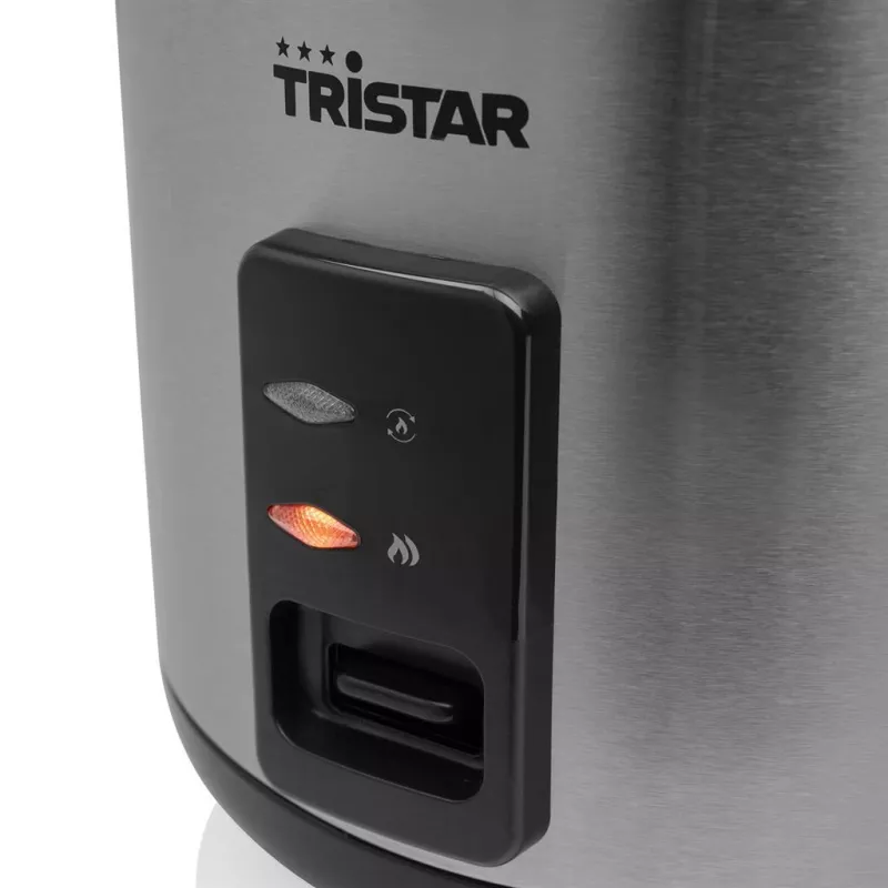 Rīsu vārītājs Tristar RK-6147 — 1,5 L, 500 W, melns/sudrabots