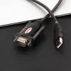 UNITEK Y-105 seriālais kabelis Melns 1.5 m USB Type-A DB-9