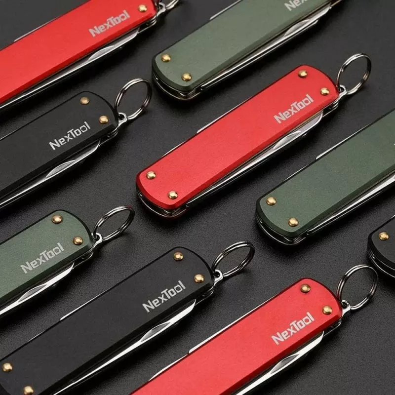 NexTool Mini Pocket Knife NE0142 4-in-1 sarkans