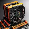 Datora dzesēšanas sistēmas piederums Cryorig CR-CCO — ABS oranžā krāsā, saderīgs ar R1 Universal/R1 Ultimate, 140×23×131 mm