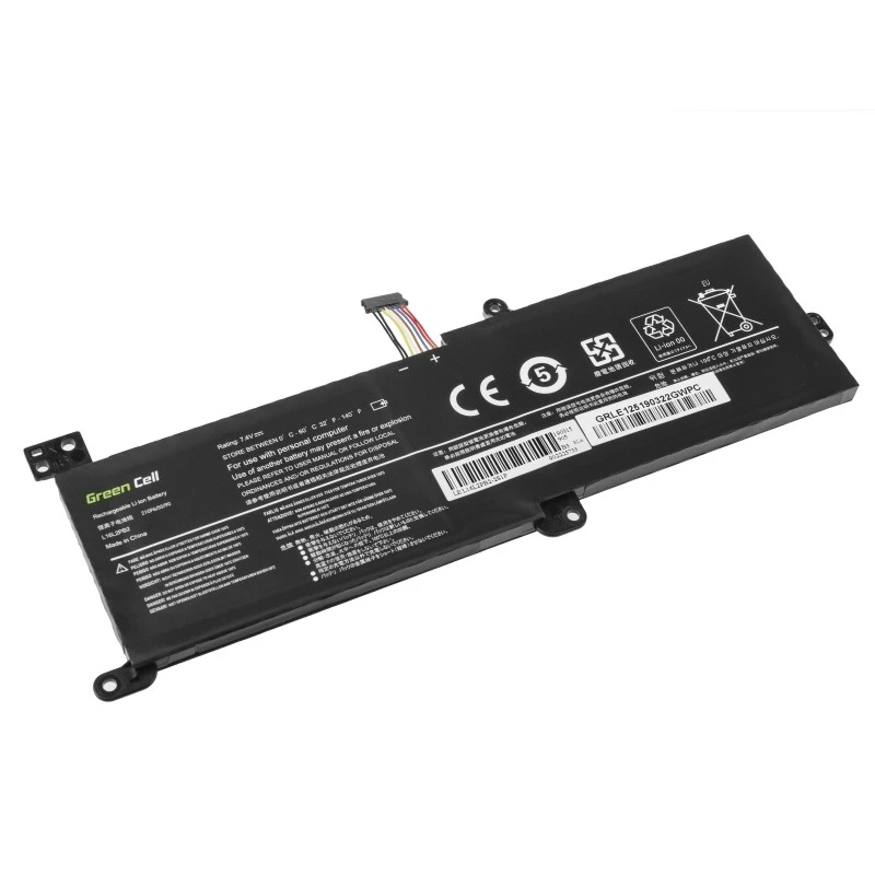 Baterija zaļa Cell LE125 Lenovo IdeaPad (7,4 V, 3500 mAh, LiPo, melna)