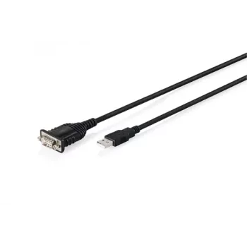 USB 2.0–RS232 adaptera kabelis DIGITUS DA-70172, 1,8 m, FTDI FT232RNL mikroshēmojums, USB Type-A uz DB9