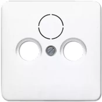 Satelīta/TV/Radio sienas kontaktligzda JUNG CD 561 SAT WW Balta, termoplastiska, SAT+TV+Radio ligzda