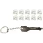 RJ45 porta bloķētājs tīklam ShiverPeaks BS08-01036 — 10 bloķētāji ar 1 galveno atslēgu, balts