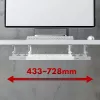 Maclean galda apakšējais kabeļu organizators, maks. slodze 5 kg, maks. 728 mm, balts, MC-103 W