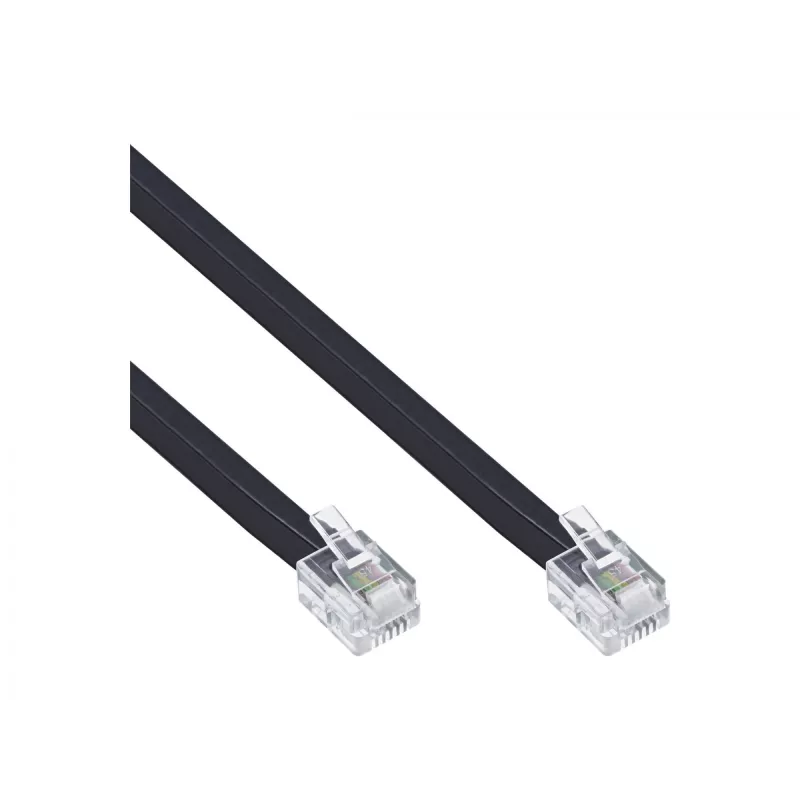 InLine modulārais kabelis RJ12 vīrišķais / vīrišķais 6P6C 20 m