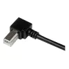 StarTech.com 3m USB 2.0 A uz leņķveida B kabelis - vīr./vīr., 3 m, USB A, USB B, USB 2.0, melns