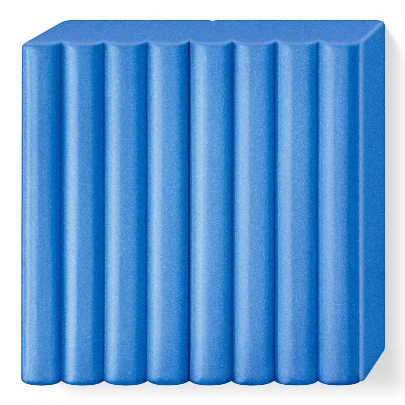 Modelējamā māla FIMO effect blue metallic – FIMO 8010-31, mīksts polimērmāls modelēšanai un dekoratīviem projektiem
