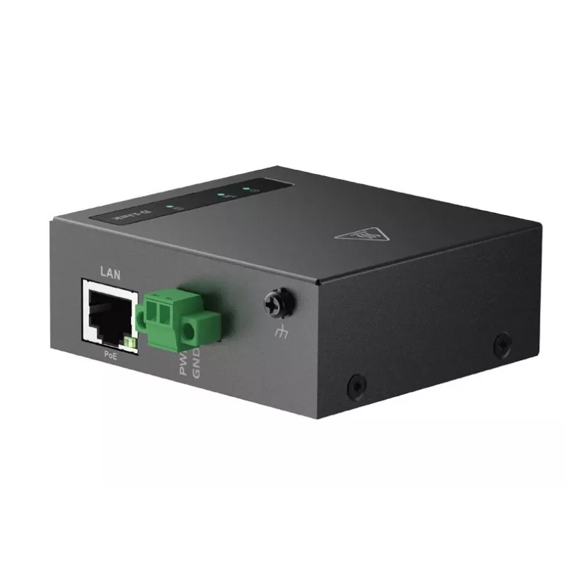 D-Link 4G LTE M2M VPN PoE+ modema maršrutētājs, RJ45, ārējā, IEEE 802.3at, melns, 48–57 V, -30–70 °C