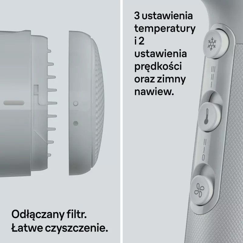 Matu žāvētājs Braun BRHD211E 2200W ar jonu tehnoloģiju