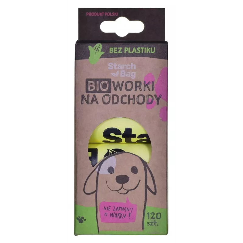 STARCH BAG - suņu ekskrementu maisiņi - 8 x 15