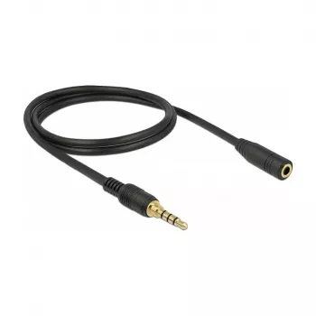 Audio kabelis DeLOCK 85629 1m 3.5mm melns