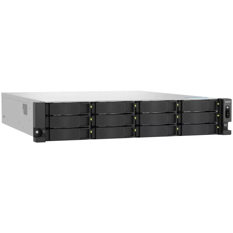 QNAP TS-H1277AXU-RP NAS Rack (2U) AMD Ryzen™ 5 16 GB DDR5 0 TB QuTS hero Melns