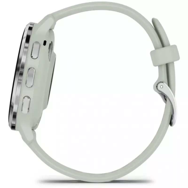 Garmin Venu 3S 3,05 cm (1.2) AMOLED 41 mm digitāls 390 x 390 pikseļi skārienjūtīgs pelēks, sudrabs Wi-Fi GPS (satelīts)
