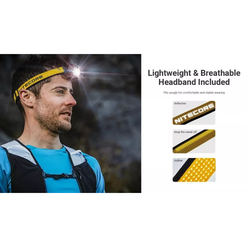 Nitecore UT27 MCT Melna, Dzeltena Galvas lukturītis LED