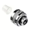 Armatūra Alphacool 17470 — misiņa hromēta PC ūdens dzesēšanas armatūra, augstums 20 mm, svars 23 g