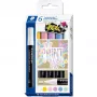 Marķieru komplekts Staedtler Lumocolor 6 pasteļkrāsās — akrila tinte, 6 pasteļtoņu sortiments