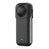 Silikona aizsargapvalks Puluz priekš Insta360 X4 — melns, izturīgs dizains