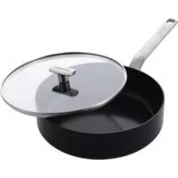 Cepamā panna GreenPan CC007086-001 — universāla apaļa panna, 26 cm, melna