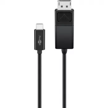 Goobay USB-C uz DisplayPort. Tēviņš/Tēviņš. Melns