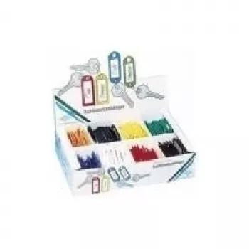 Atslēgu piekariņš WEDO modelis 262 8018 — plastmasas gredzeni, 18 mm diametrs, displeja iepakojums pa 200 gab.